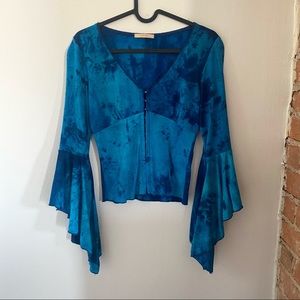 SOLD 🤍F21 VINTAGE🤍 90s Bell Sleeve Corset Top